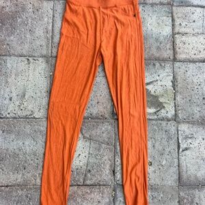 Orange leggings